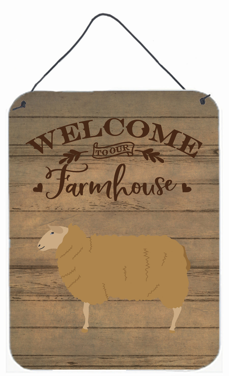 East Friesian Sheep Welcome Wall or Door Hanging Prints Image 1