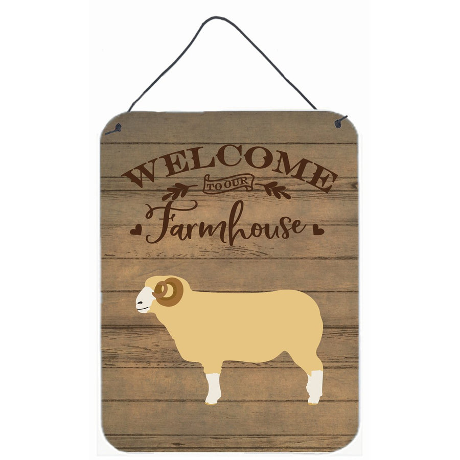 Horned Dorset Sheep Welcome Wall or Door Hanging Prints Image 1