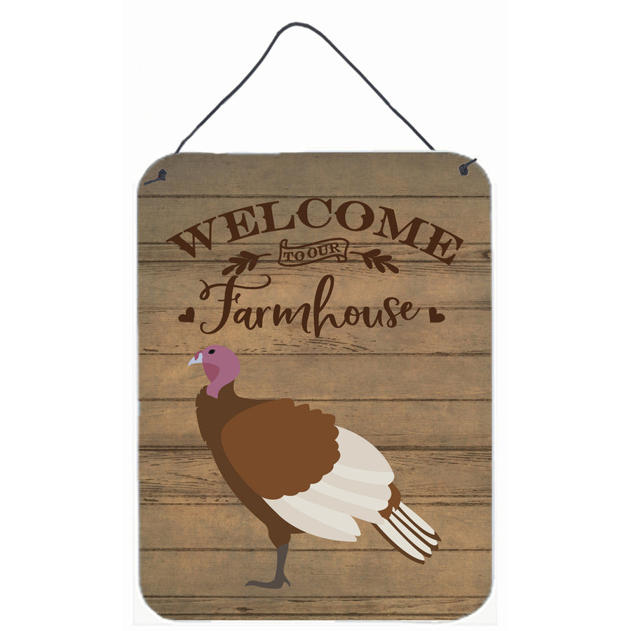 Bourbon Red Turkey Hen Welcome Wall or Door Hanging Prints Image 1