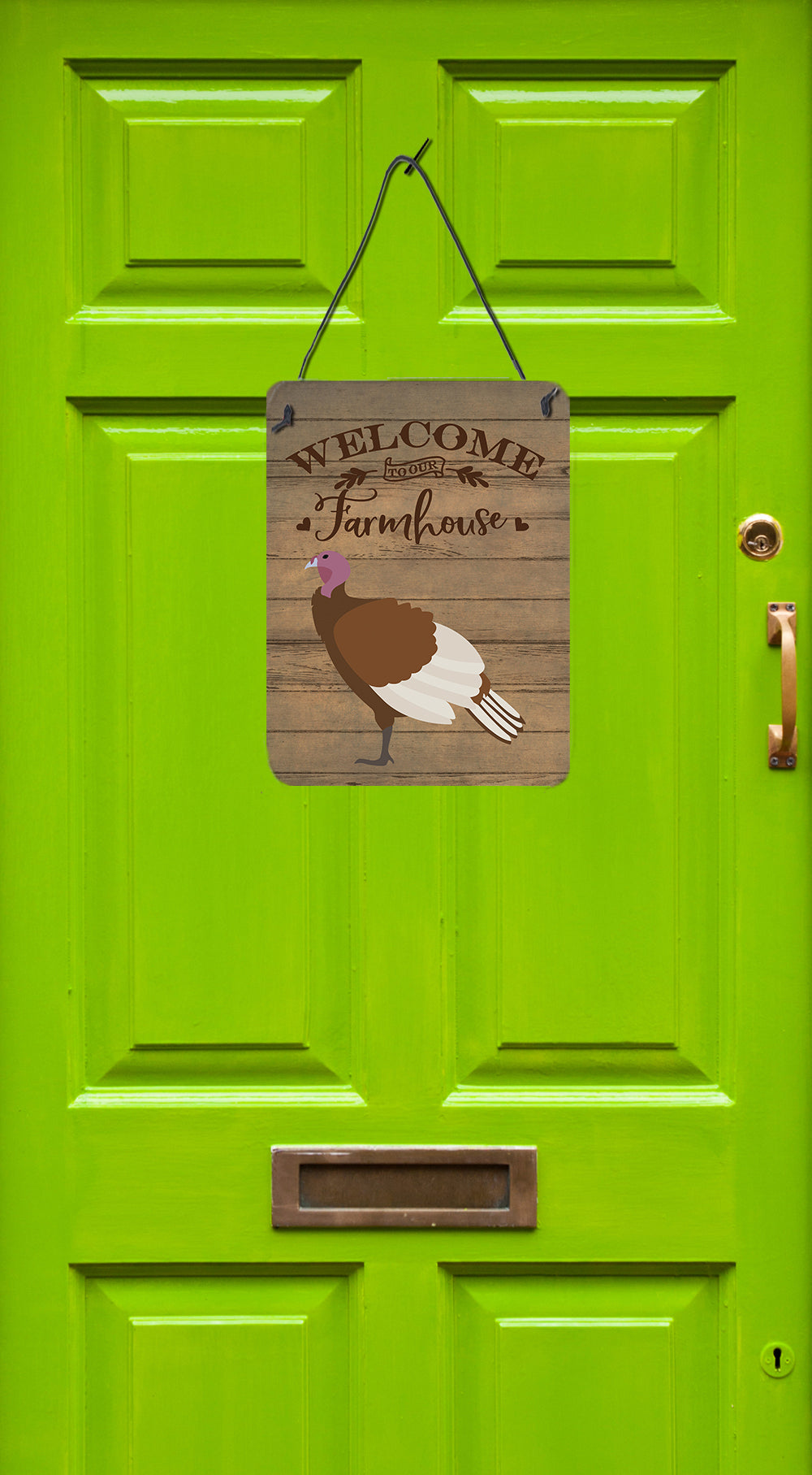 Bourbon Red Turkey Hen Welcome Wall or Door Hanging Prints Image 2