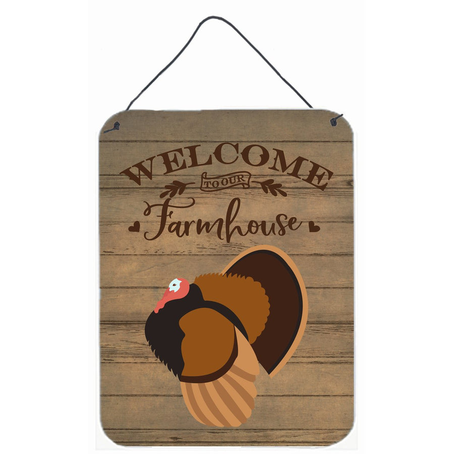 Bronze Turkey Welcome Wall or Door Hanging Prints Image 1