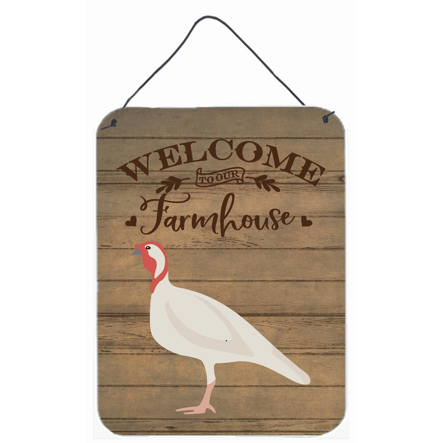 Beltsville Small White Turkey Hen Welcome Wall or Door Hanging Prints Image 1