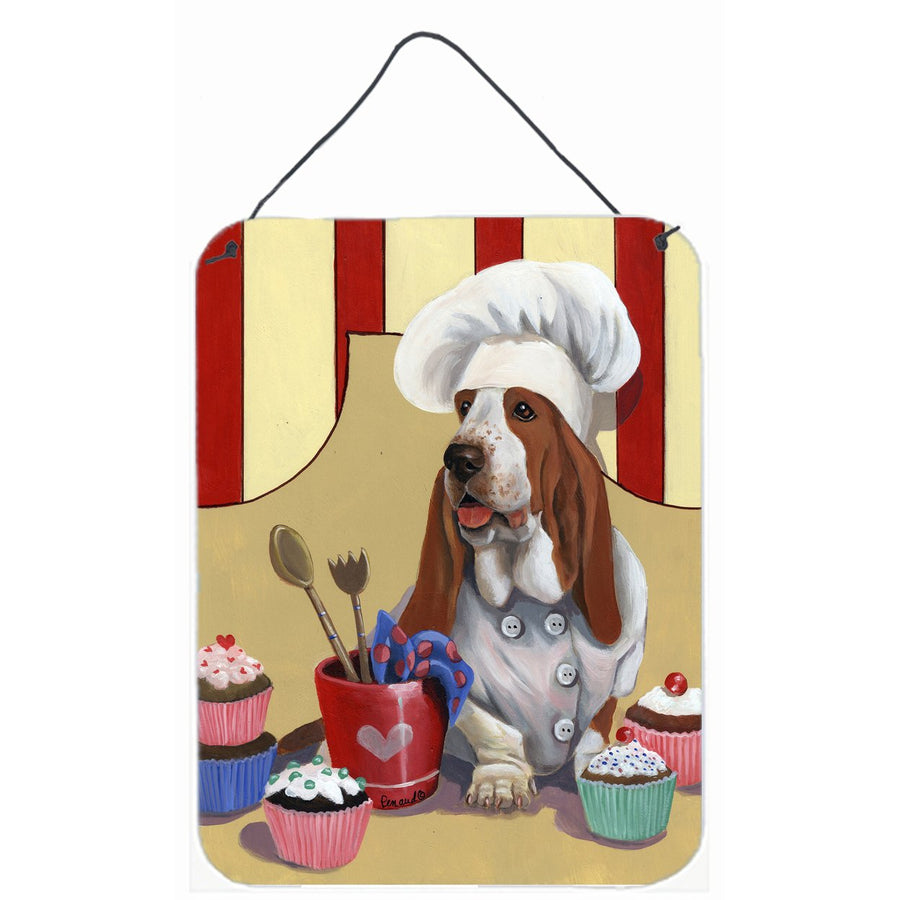 Basset Hound Cupcake Hound Wall or Door Hanging Prints Image 1