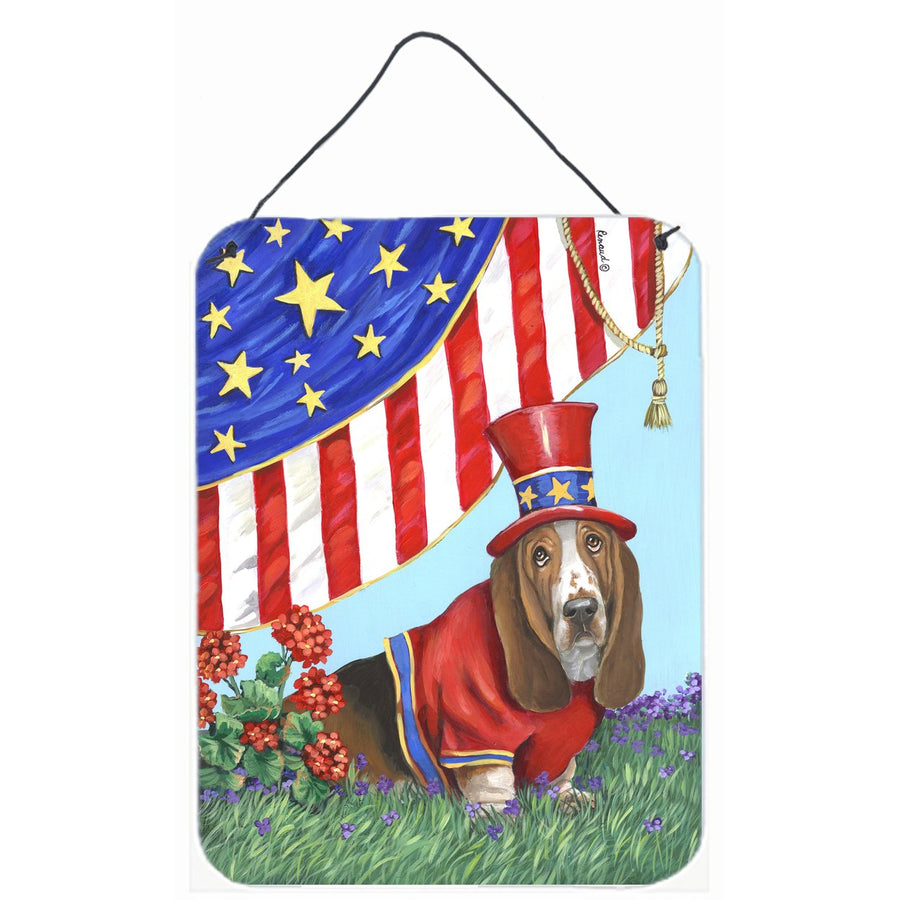 Basset Hound USA Wall or Door Hanging Prints Image 1