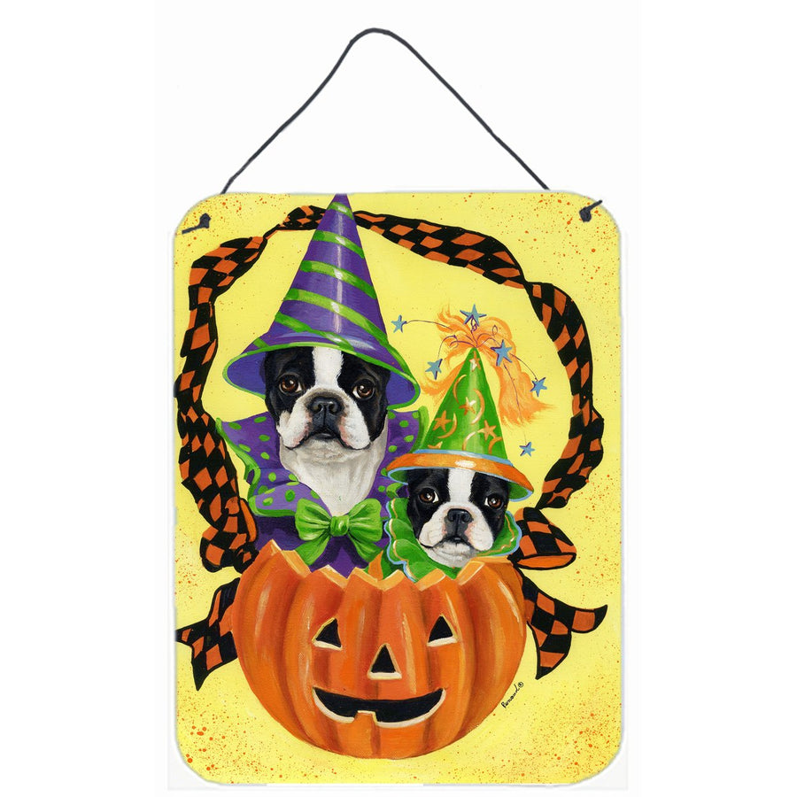 Boston Terrier Halloweenies Wall or Door Hanging Prints Image 1