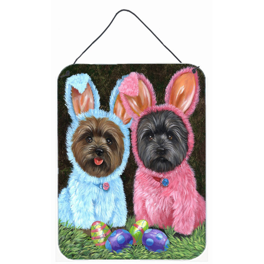 Cairn Terrier Easter Bunnies Wall or Door Hanging Prints Image 1