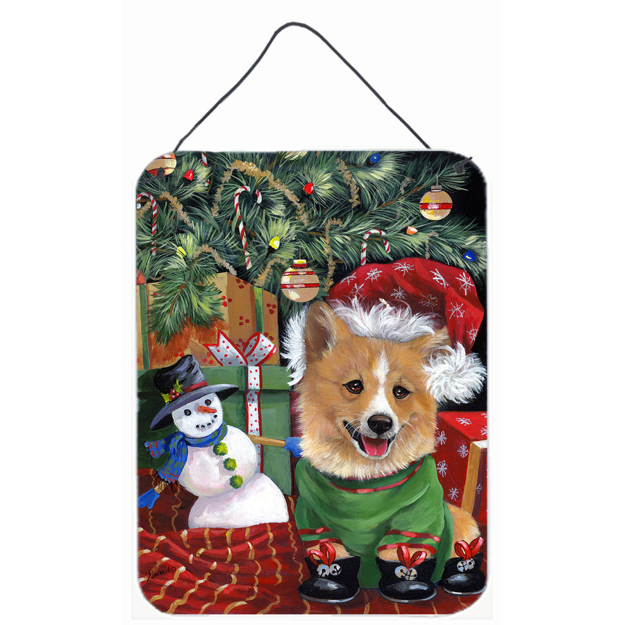 Corgi Under my Christmas Tree Wall or Door Hanging Prints Image 1