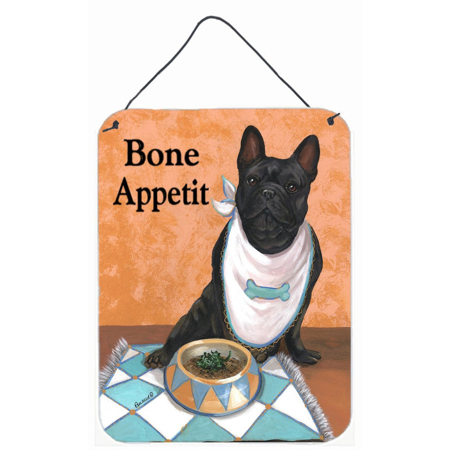 French Bulldog Bone Appetit Wall or Door Hanging Prints Image 1