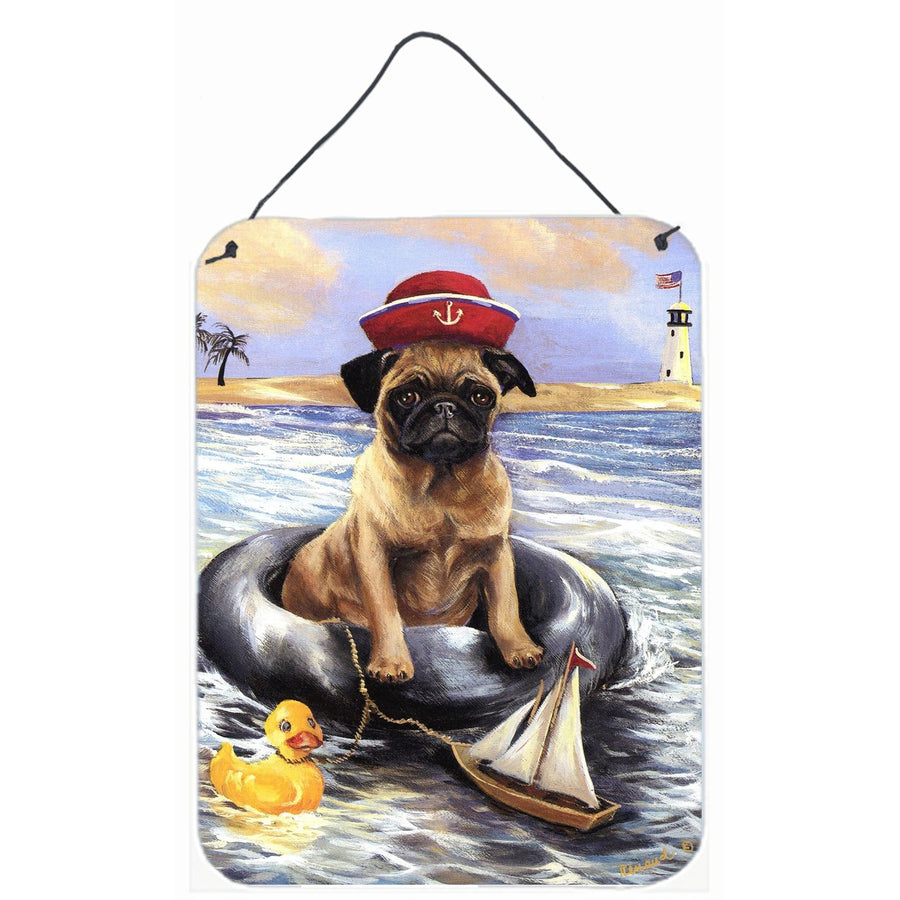 Pug Ahoy Sailor Wall or Door Hanging Prints Image 1