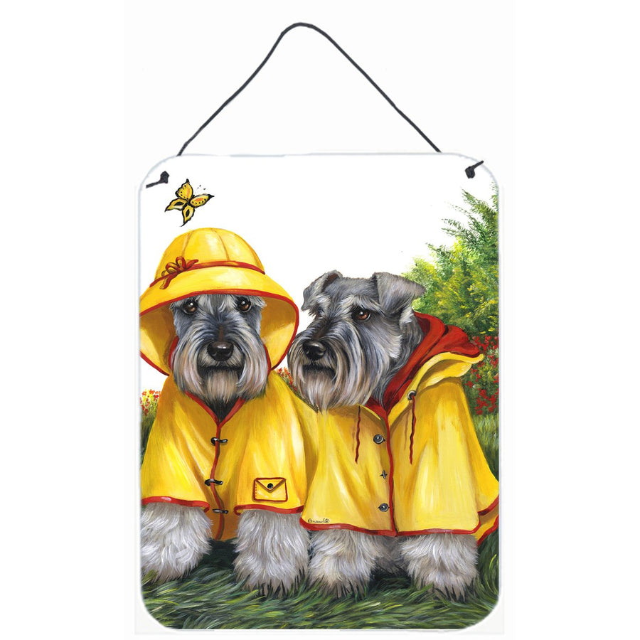 Schnauzer Rain Gear Wall or Door Hanging Prints Image 1