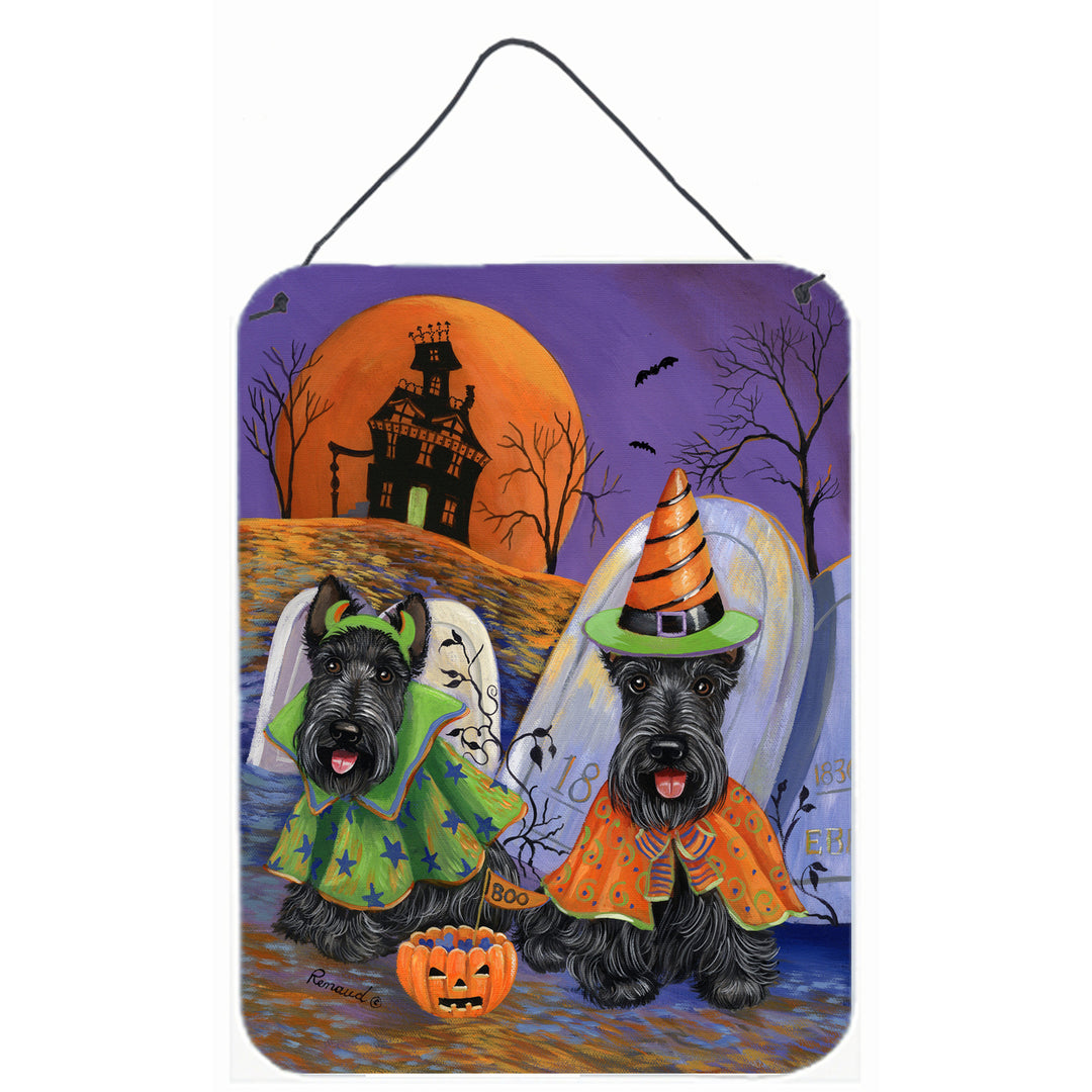 Scottie Halloween Haunted House Wall or Door Hanging Prints Image 1