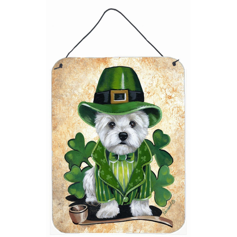 Westie St Patricks Day Leprechaun Wall or Door Hanging Prints Image 1