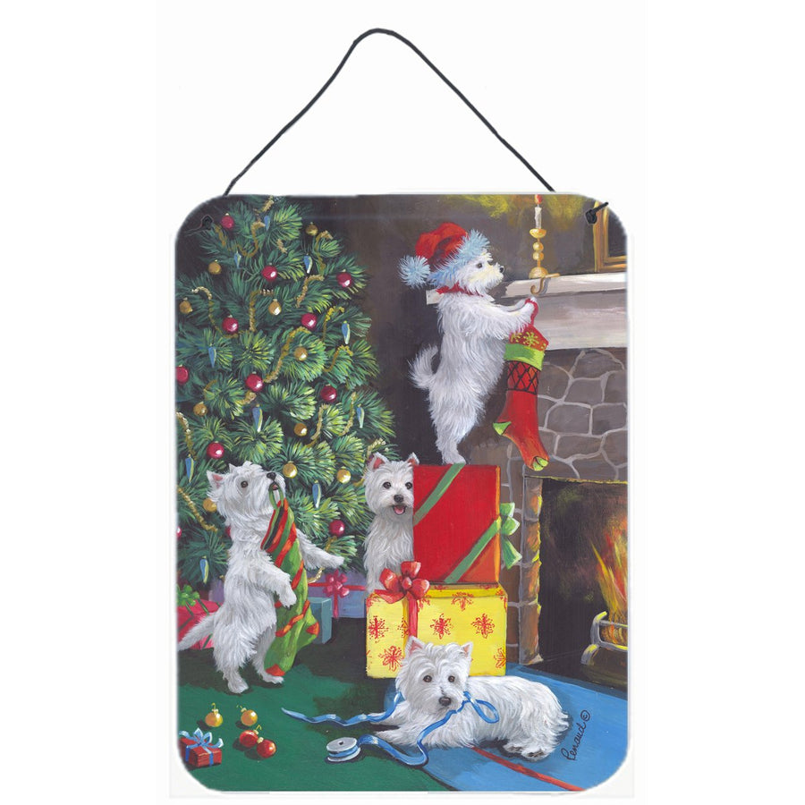 Westie Christmas Decorating Wall or Door Hanging Prints Image 1