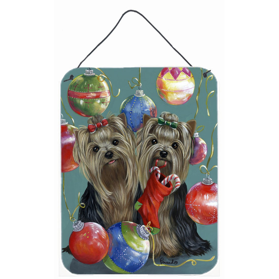 Yorkie Christmas All that Glitters Wall or Door Hanging Prints Image 1