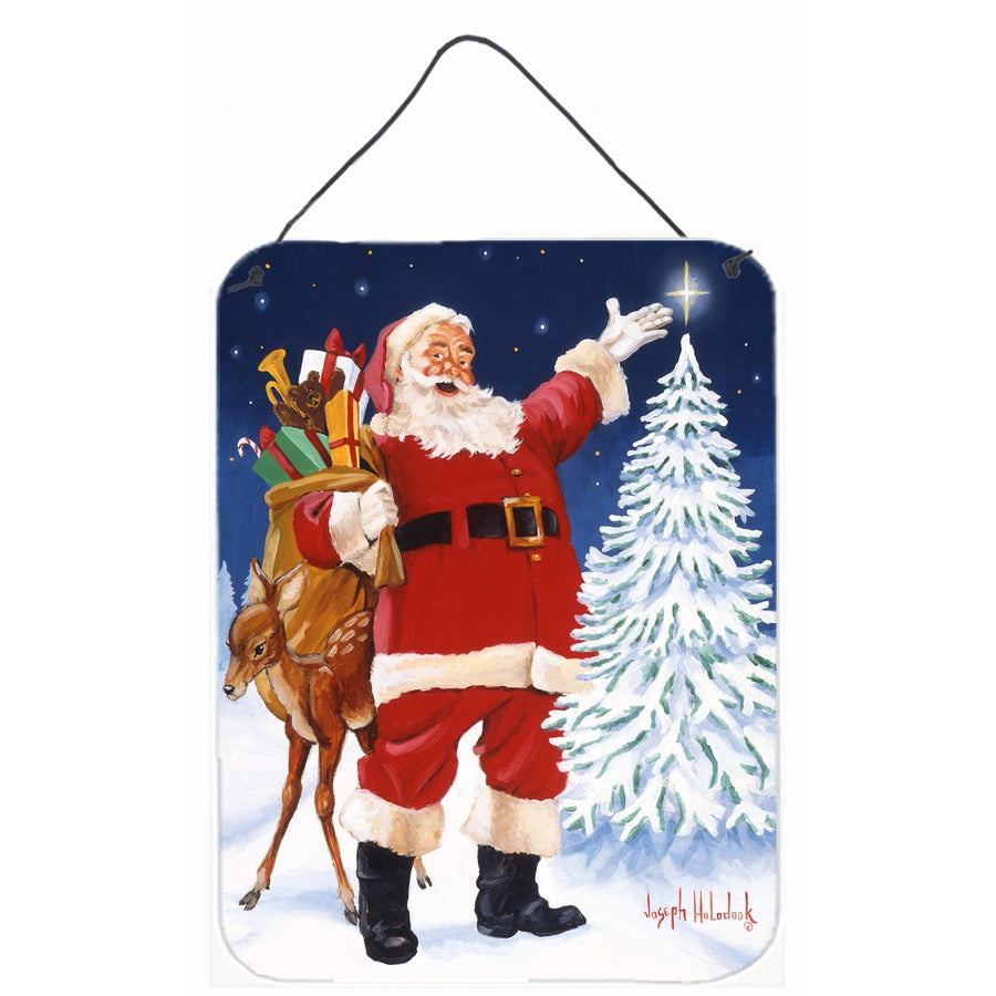 Santa Claus Star Bright Wall or Door Hanging Prints Image 1