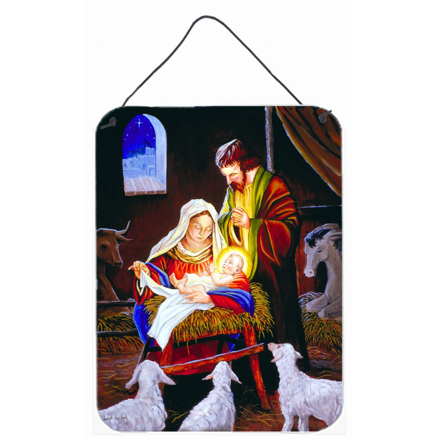 Nativity Silent Night Wall or Door Hanging Prints Image 1