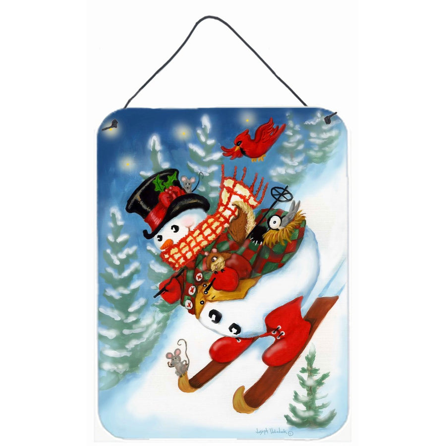 Snowman Ski Party Wall or Door Hanging Prints Image 1