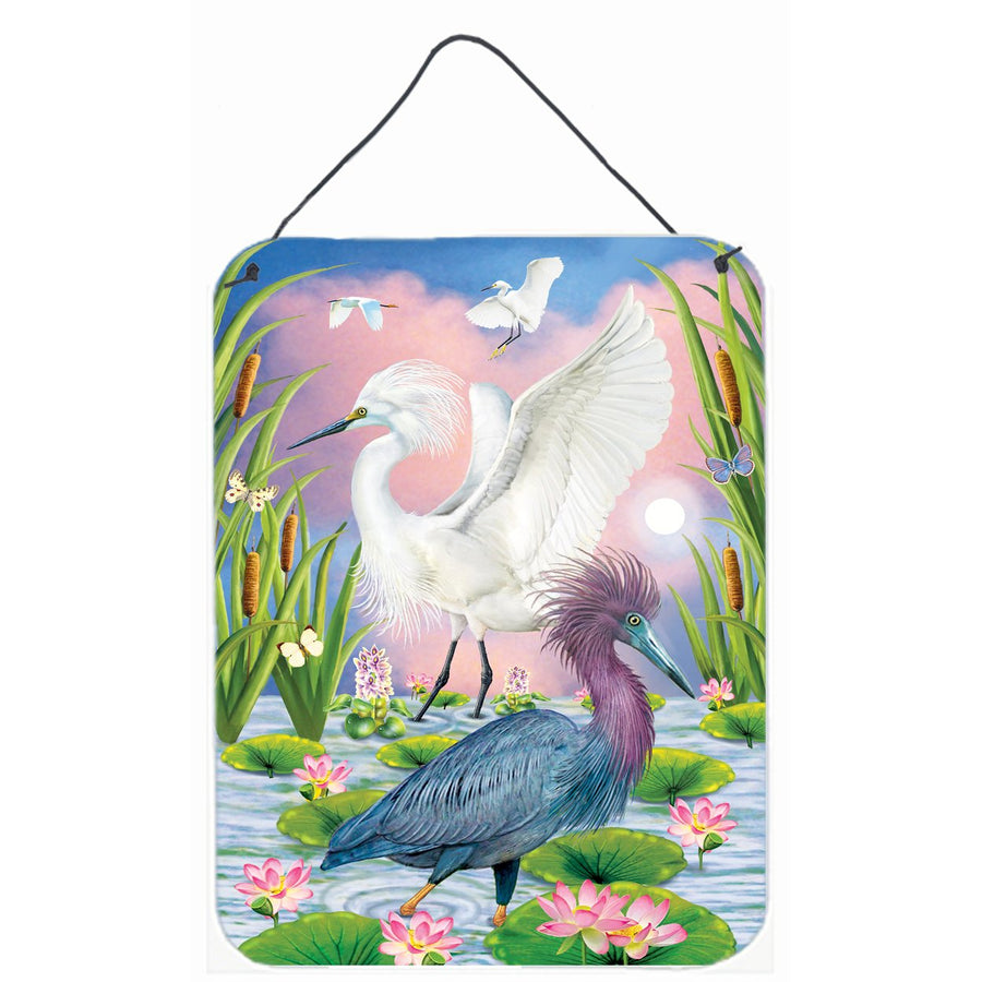 Little Blue And Snowy Heron Wall or Door Hanging Prints Image 1