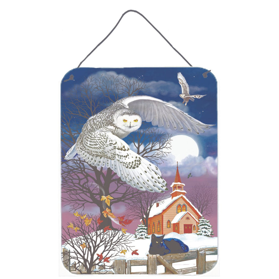 Owl Halloween Moon Wall or Door Hanging Prints Image 1