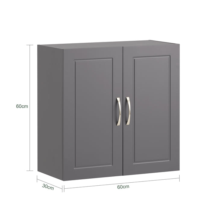 Haotian FRG231-DG, Gray Kitchen Bathroom Wall Cabinet, Laundry Room Wall Storage Cabinet Image 2