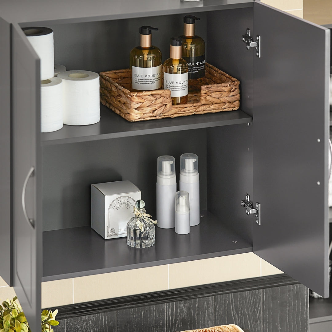 Haotian FRG231-DG, Gray Kitchen Bathroom Wall Cabinet, Laundry Room Wall Storage Cabinet Image 3