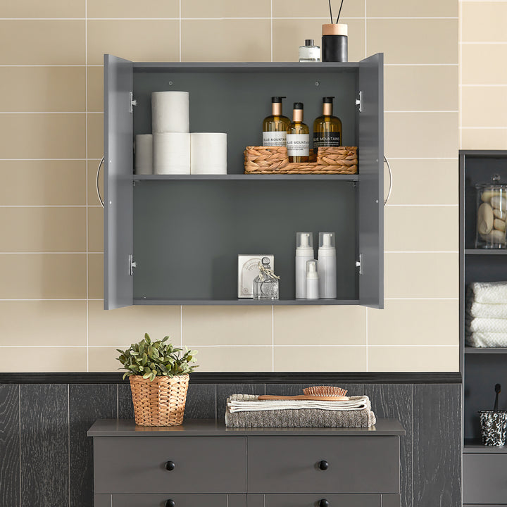 Haotian FRG231-DG, Gray Kitchen Bathroom Wall Cabinet, Laundry Room Wall Storage Cabinet Image 6