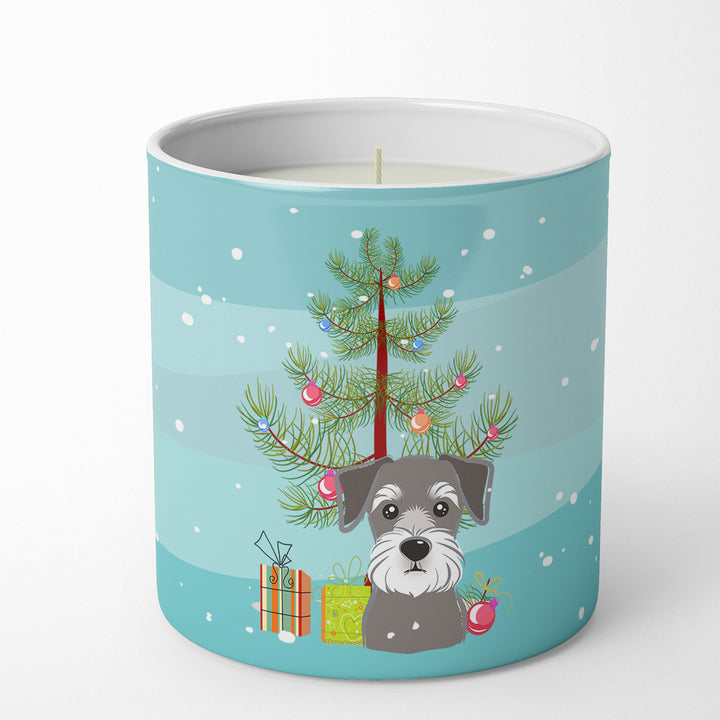 Christmas Tree and Schnauzer 10 oz Decorative Soy Candle Image 1