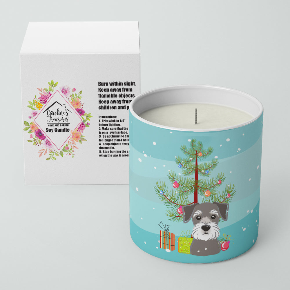 Christmas Tree and Schnauzer 10 oz Decorative Soy Candle Image 2