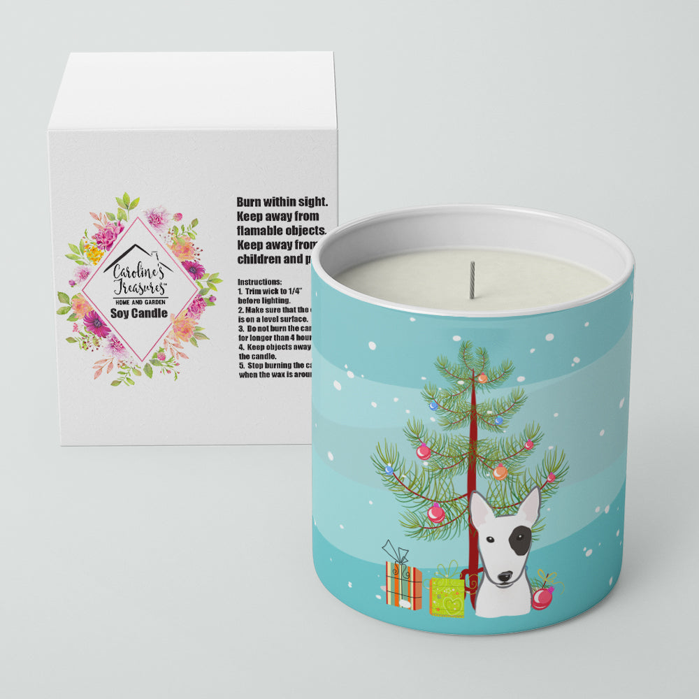 Christmas Tree and Bull Terrier 10 oz Decorative Soy Candle Image 2