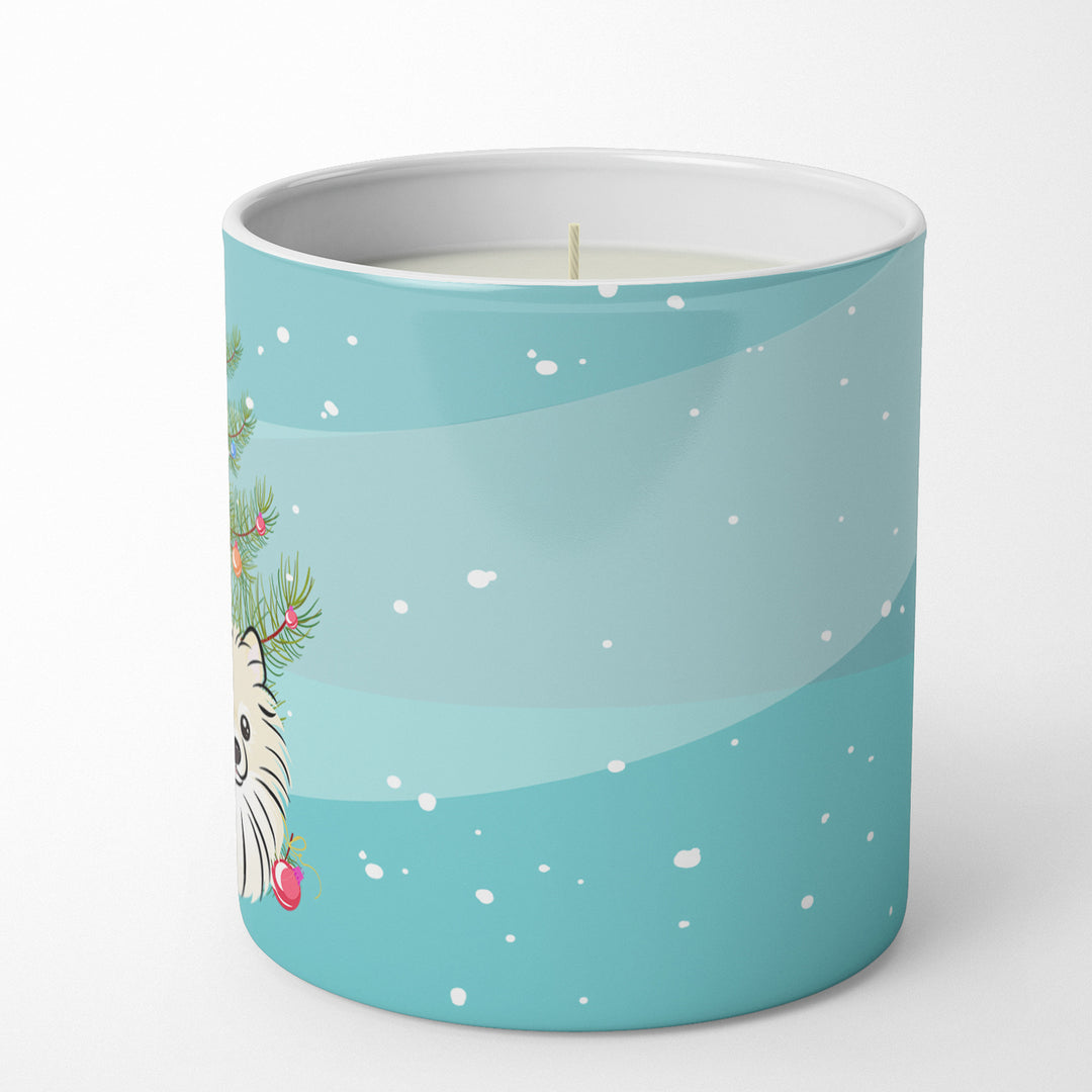 Christmas Tree and Pomeranian 10 oz Decorative Soy Candle Image 5