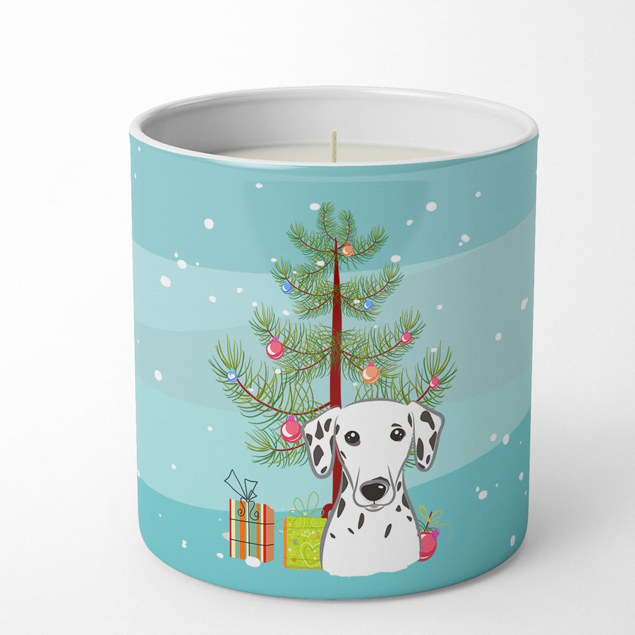 Christmas Tree and Dalmatian 10 oz Decorative Soy Candle Image 1