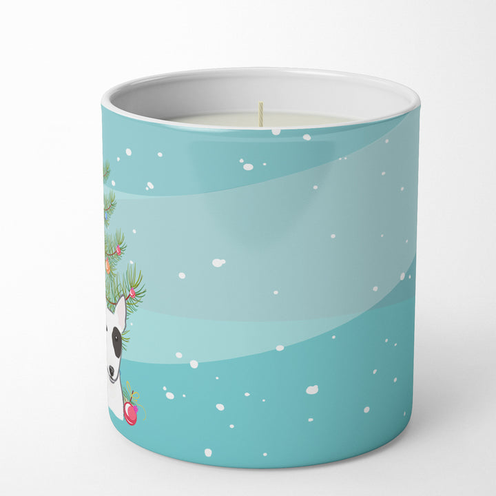 Christmas Tree and Bull Terrier 10 oz Decorative Soy Candle Image 5