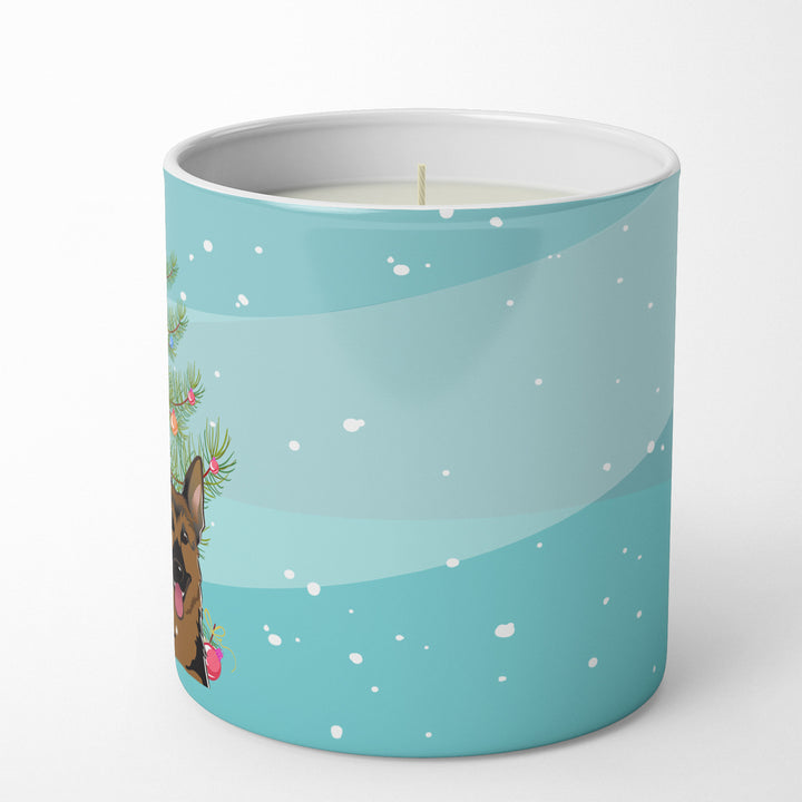 Christmas Tree and German Shepherd 10 oz Decorative Soy Candle Image 5