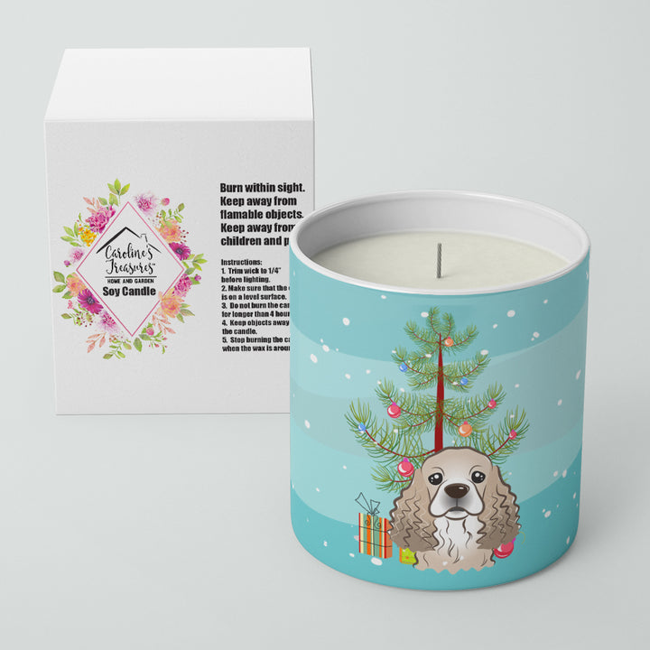 Christmas Tree and Cocker Spaniel 10 oz Decorative Soy Candle Image 2