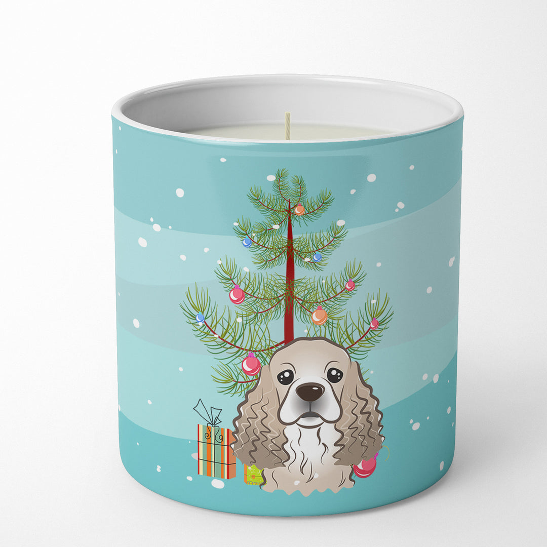 Christmas Tree and Cocker Spaniel 10 oz Decorative Soy Candle Image 4