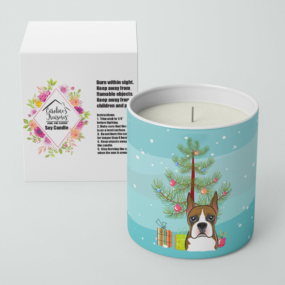 Christmas Tree and Boxer 10 oz Decorative Soy Candle Image 2