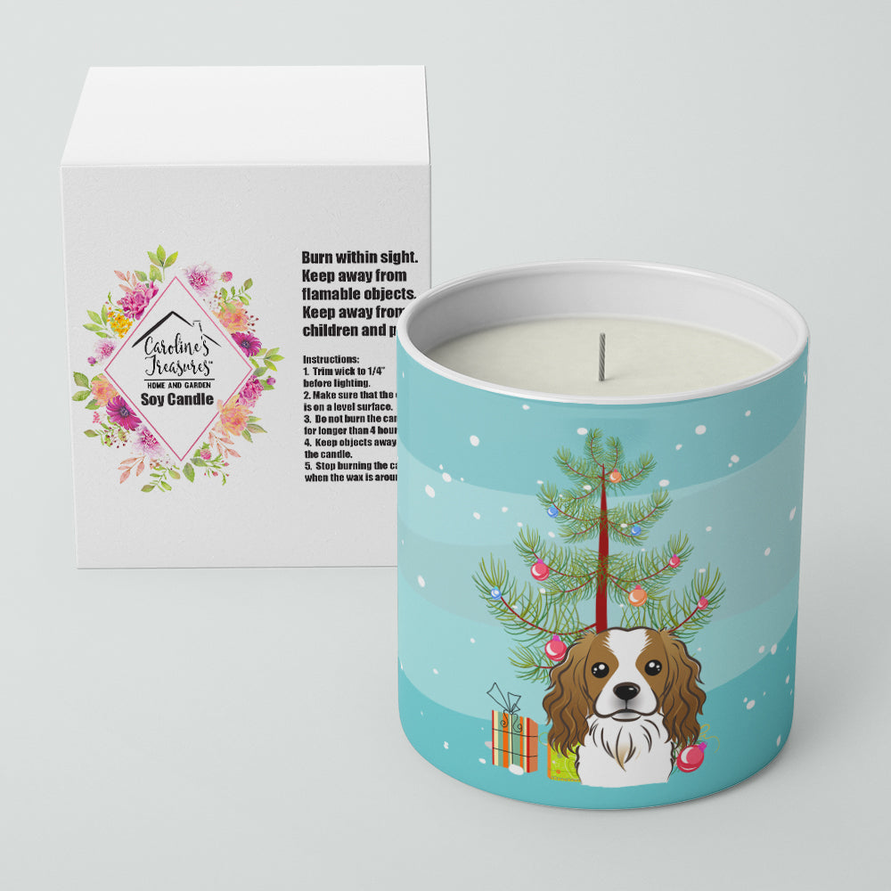 Christmas Tree and Cavalier Spaniel 10 oz Decorative Soy Candle Image 2