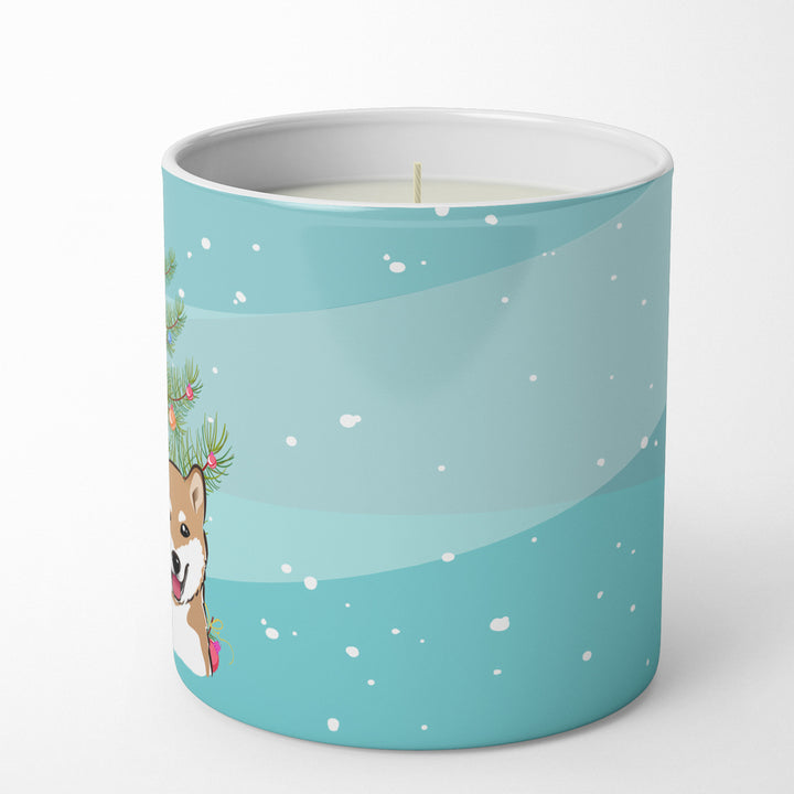 Christmas Tree and Shiba Inu 10 oz Decorative Soy Candle Image 5