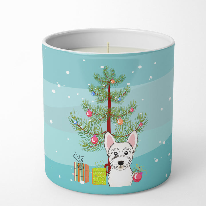 Christmas Tree and Westie 10 oz Decorative Soy Candle Image 4