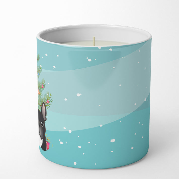 Christmas Tree and French Bulldog 10 oz Decorative Soy Candle Image 5