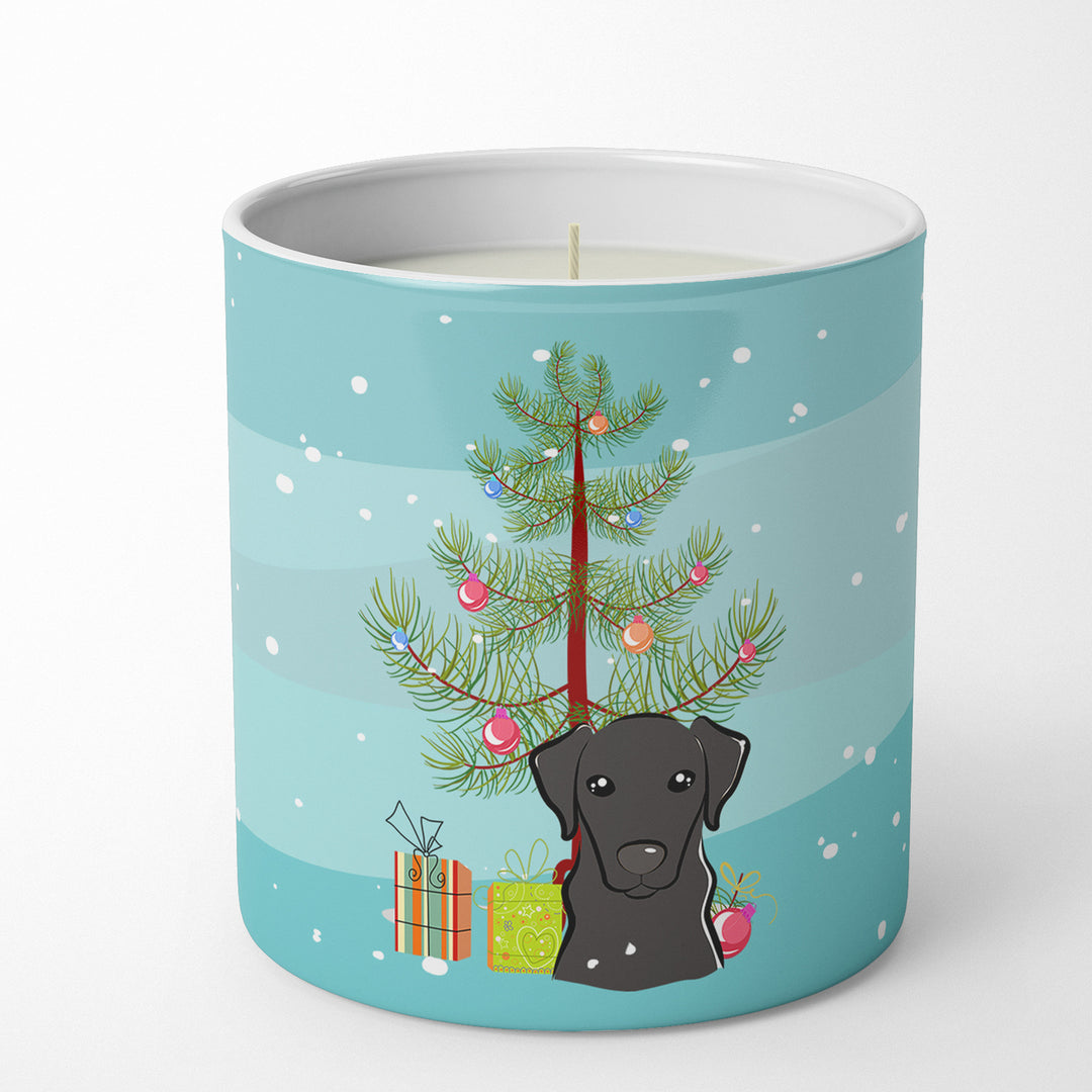 Christmas Tree and Black Labrador 10 oz Decorative Soy Candle Image 1