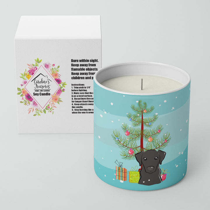 Christmas Tree and Black Labrador 10 oz Decorative Soy Candle Image 2