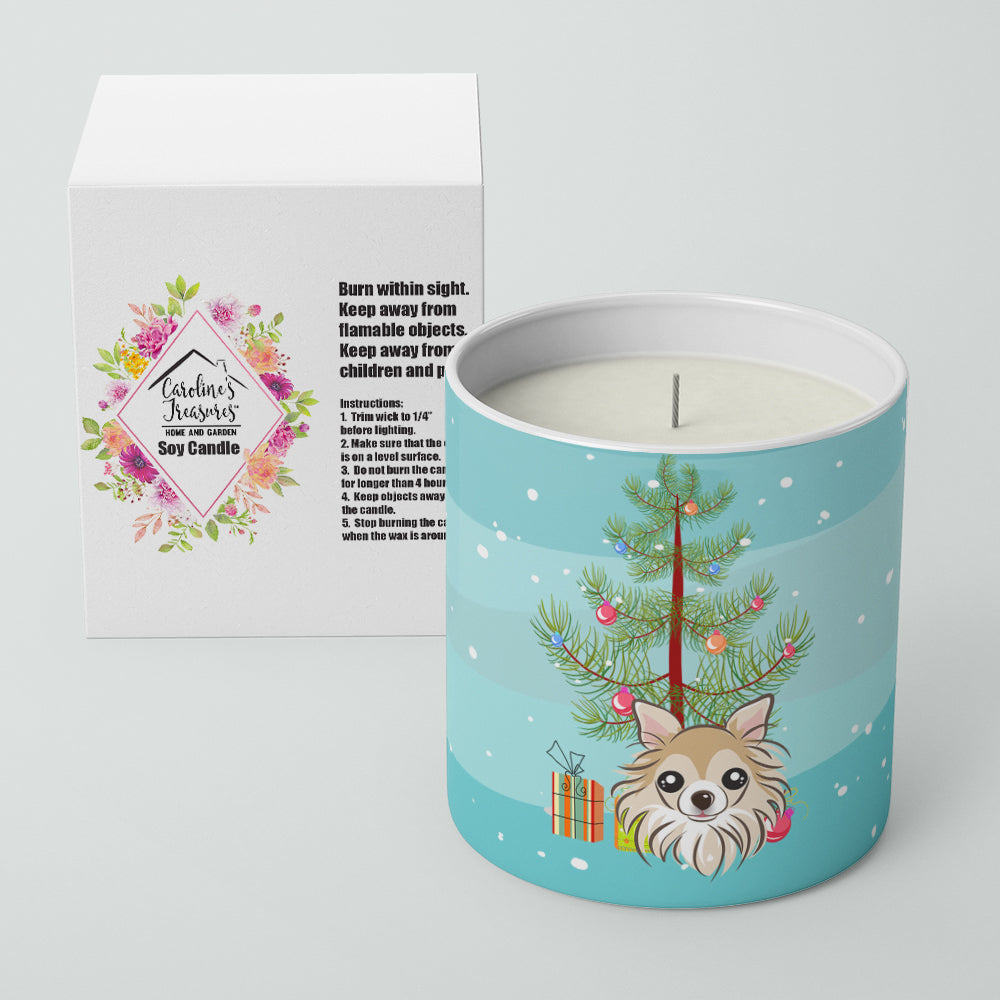 Christmas Tree and Chihuahua 10 oz Decorative Soy Candle Image 2