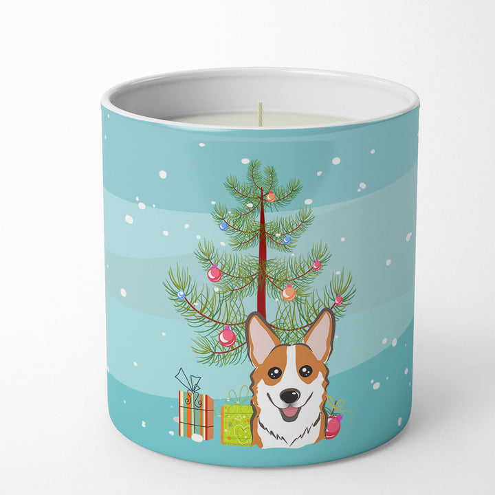 Christmas Tree and Red Corgi 10 oz Decorative Soy Candle Image 4