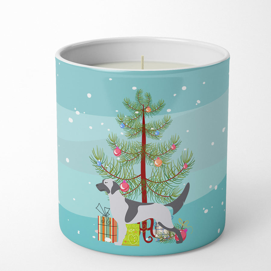 English Setter Merry Christmas Tree 10 oz Decorative Soy Candle Image 1