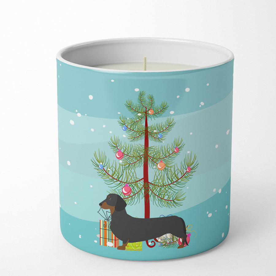 Dachshund Merry Christmas Tree 10 oz Decorative Soy Candle Image 1