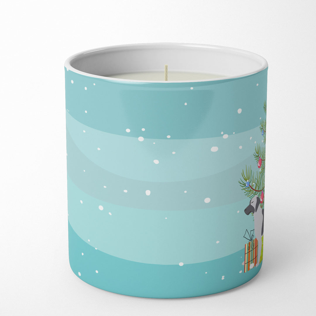 English Setter Merry Christmas Tree 10 oz Decorative Soy Candle Image 3