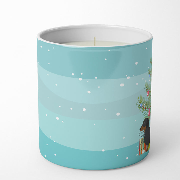 Dachshund Merry Christmas Tree 10 oz Decorative Soy Candle Image 3