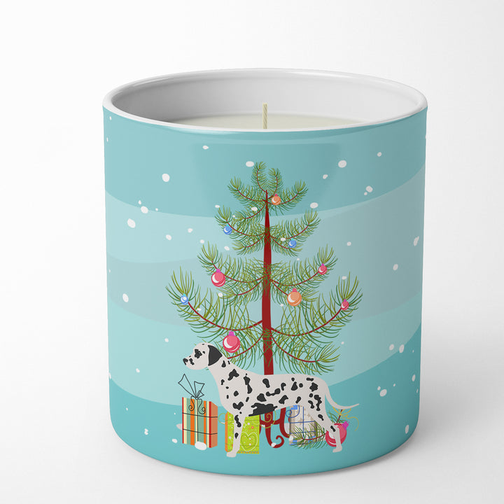 Dalmatian Merry Christmas Tree 10 oz Decorative Soy Candle Image 1