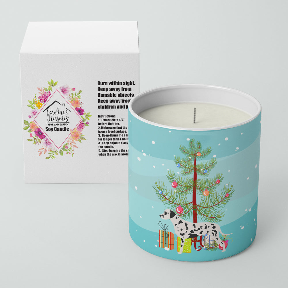 Dalmatian Merry Christmas Tree 10 oz Decorative Soy Candle Image 2